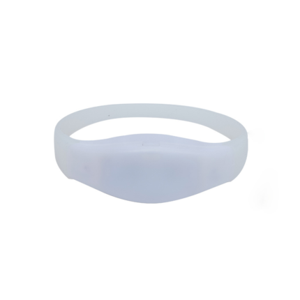 Customized point-controlled light-emitting wristband for music festival, LED wristband with ribbons, concert support, cheering in blue, 15-color remote control wristband