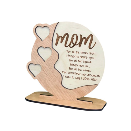 Detachable personalized Mother's Day wooden handicrafts set